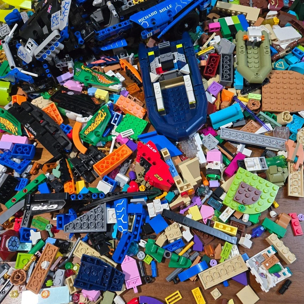 Bulk Lego Bricks Lot 6lbs Assorted Technic McLaren Senna GTR Parts Mixed